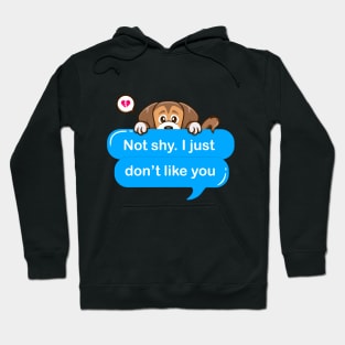 Not shy i just don't like you Hoodie